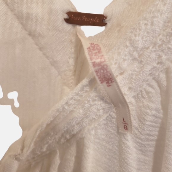 Free People Endless Summer Ruffle Dreamy Mind Float Maxi Dress L - Picture 4 of 10